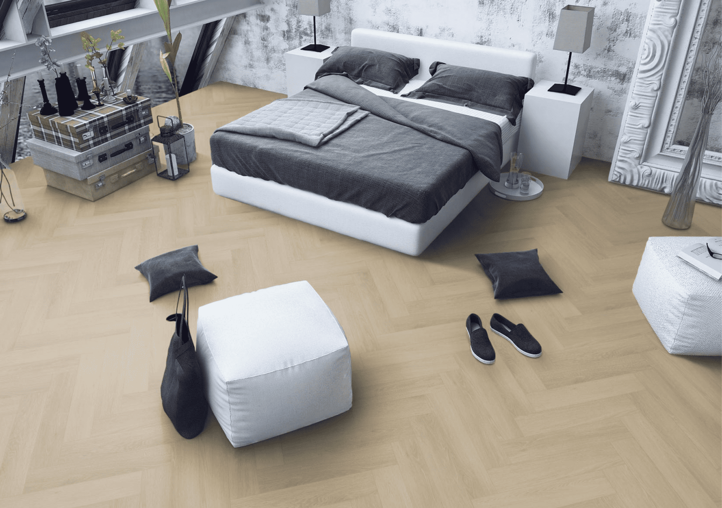 Lignum Core Linen Oak Herringbone