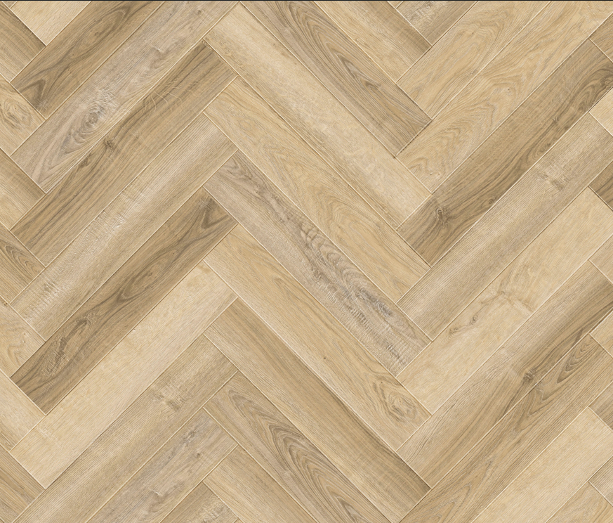 Alva LVT Gule Down Herringbone