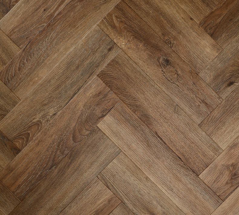 Espresso Oak LVT Herringbone