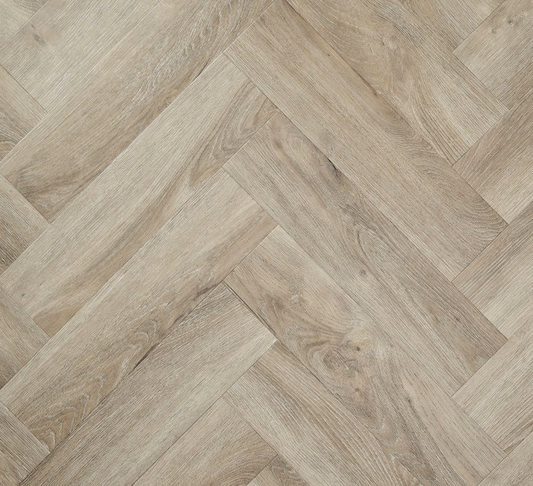 Limed Oak LVT Herringbone